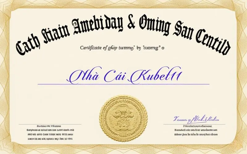 Giấy phép hoạt động nhà cái kubet11 